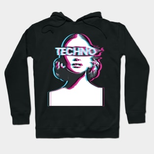 Raver Tshirt Techno Hoodie